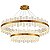 PENDENTE LED LOWY 60+100CM 80W 2700K DOURADO BRILHO - Imagem 1