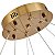 PENDENTE LED LOWY 60+100CM 80W 2700K DOURADO BRILHO - Imagem 7