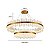 PENDENTE LED LOWY 60+100CM 80W 2700K DOURADO BRILHO - Imagem 2