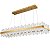 PENDENTE LED LOWY RET 120CM 40W 2700K DOURADO BRILHO - Imagem 3