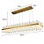 PENDENTE LED LOWY RET 120CM 40W 2700K DOURADO BRILHO - Imagem 2