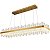 PENDENTE LED LOWY RET 120CM 40W 2700K DOURADO BRILHO - Imagem 1