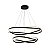 PENDENTE LED EUNI ODI 60/80CM 135W 3000K PT. - Imagem 4