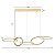 PENDENTE LED ZENA 67W 3000K OURO CHAMPAGNE - Imagem 2