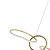 PENDENTE LED ZENA 67W 3000K OURO CHAMPAGNE - Imagem 3