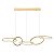 PENDENTE LED ZENA 67W 3000K OURO CHAMPAGNE - Imagem 1