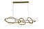PENDENTE LED JEDA 83W 3000K OURO CHAMPAGNE - Imagem 2