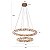 PENDENTE LED KAZY 53/80CM 62W 3000K OURO BRILHO - Imagem 2
