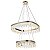 PENDENTE LED CRISTAL STENNA 40/60CM 47W 3000K OURO BRILHO - Imagem 1