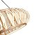 PENDENTE LED WAVY 80CM 100W 2700K OURO CHAMPAGNE - Imagem 4