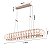 PENDENTE LED WAVY 60W 2700K OURO CHAMPAGNE - Imagem 2
