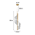 PENDENTE LED RUBAN 9W 2700K DOURADO - Imagem 2