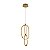 PENDENTE LED ZENA ORI 42W 3000K OURO CHAMPAGNE - Imagem 2