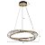 PENDENTE LED CRISTAL LEZIE 60CM 49W 3000K OURO BRILHO - Imagem 2