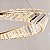 PENDENTE LED CRISTAL LEZIE 40+60CM 71W 3000K OURO BRILHO - Imagem 5