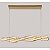 PENDENTE LED CRISTAL LEZIE ORI C/115CM 68W 3000K OURO BRILHO - Imagem 1