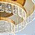 PENDENTE LED ZYLO 3 MOD 105W 3000K DOURADO BRILHO - Imagem 4