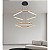 PENDENTE LED WIDA 60/80CM 100W 3000K OURO CHAMPAGNE - Imagem 4