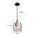 PENDENTE LED RUZO 7W 3000K CLEAR/PT - Imagem 2