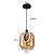 PENDENTE LED RUZO 7W 3000K AMBAR/PT - Imagem 2