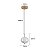 PENDENTE LED LUSE 7W 2700K OURO CHAMPAGNE - Imagem 2
