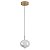 PENDENTE LED LUSE 7W 2700K OURO CHAMPAGNE - Imagem 1