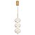 PENDENTE LED LUSE 21W 2700K OURO CHAMPAGNE - Imagem 1