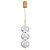 PENDENTE LED LUSE 21W 2700K OURO CHAMPAGNE - Imagem 3