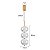 PENDENTE LED LUSE 21W 2700K OURO CHAMPAGNE - Imagem 2