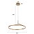 PENDENTE LED ZIER 60CM 28W 3000K DOURADO - Imagem 2
