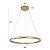 PENDENTE LED EUNI 60CM 56W 3000K DOURADO - Imagem 2