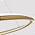PENDENTE LED EUNI 60CM 56W 3000K DOURADO - Imagem 4