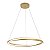 PENDENTE LED EUNI 60CM 56W 3000K DOURADO - Imagem 1