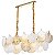 PENDENTE MUSCHE ORI 90CM 11* E14 OURO BRILHO - Imagem 1