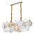 PENDENTE MUSCHE ORI 90CM 11* E14 OURO BRILHO - Imagem 3