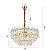 PENDENTE CRISTAL KOINE 60CM 11*E14 OURO BRILHO - Imagem 2