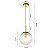 PENDENTE BODAN E27 OURO CHAMPAGN - Imagem 2