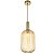 PENDENTE CANNE VIS E27 OURO CHAMPAGNE - Imagem 1