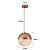 PENDENTE LED REZI 25CM 18W 3000K COBRE - Imagem 2