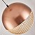 PENDENTE LED REZI 25CM 18W 3000K COBRE - Imagem 3