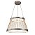 PENDENTE LED BEYS 68CM 50W 3000K CINZA/DOURADO - Imagem 1