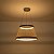 PENDENTE LED BEYS 68CM 50W 3000K CINZA/DOURADO - Imagem 5