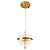 PENDENTE LED MIZA 12W 2700K OURO BRILHO - Imagem 1