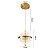 PENDENTE LED MIZA 12W 2700K OURO BRILHO - Imagem 2