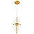 PENDENTE LED MIZA OLI 12W 2700K OURO BRILHO - Imagem 1