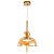 PENDENTE LED KHOLY 25CM 8W 3000K DOURADO AMBAR - Imagem 1