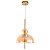 PENDENTE LED KHOLY 25CM 8W 3000K DOURADO AMBAR - Imagem 3
