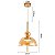 PENDENTE LED KHOLY 25CM 8W 3000K DOURADO AMBAR - Imagem 2