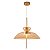 PENDENTE LED KHOLY 40CM 12W 3000K DOURADO/AMBAR - Imagem 1
