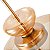 PENDENTE LED KHOLY 40CM 12W 3000K DOURADO/AMBAR - Imagem 5